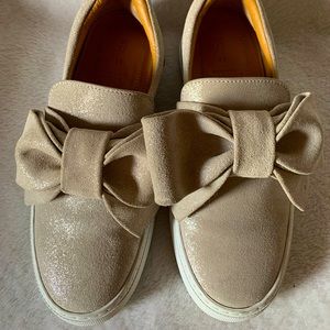 Buscemi Suede Bow Accent Sneaker (As Is)